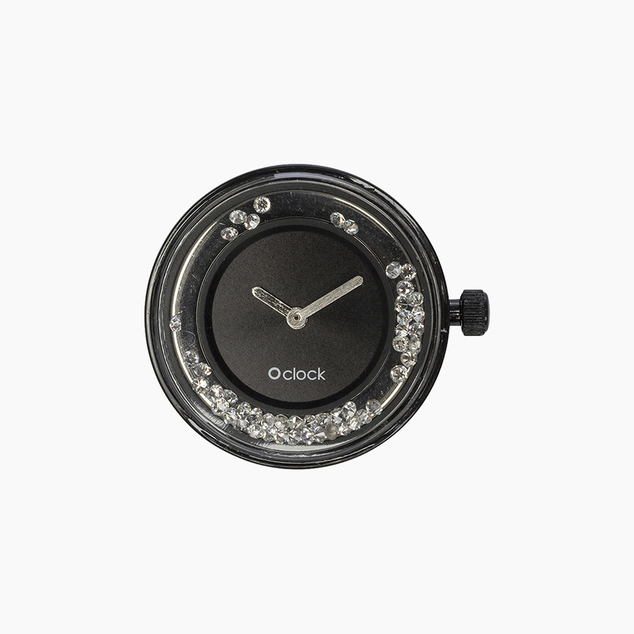 Meccanismo shiny crystals nero O clock