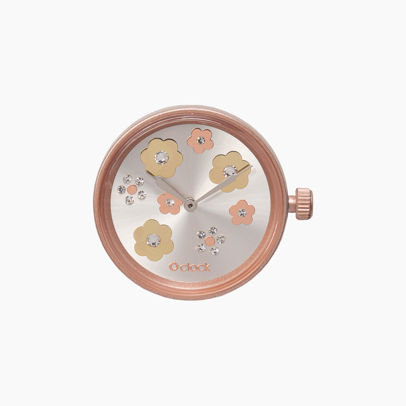 Meccanismo flower mix crystal oro rosa O clock
