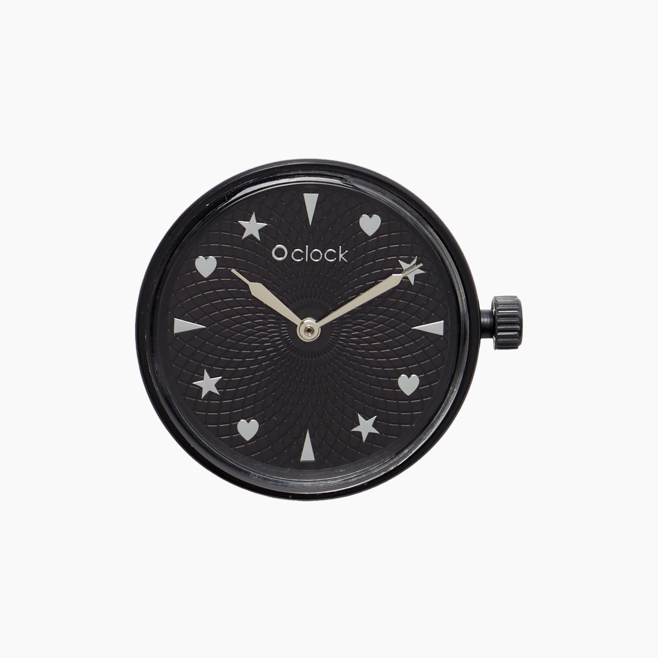 Meccanismo stars and hearts nero O clock