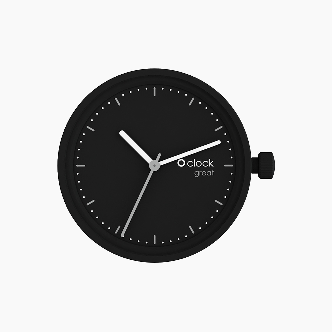 Meccanismo tone on tone nero O clock great