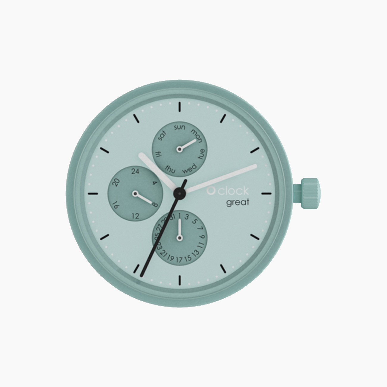 Meccanismo soleil polvere datario O clock great