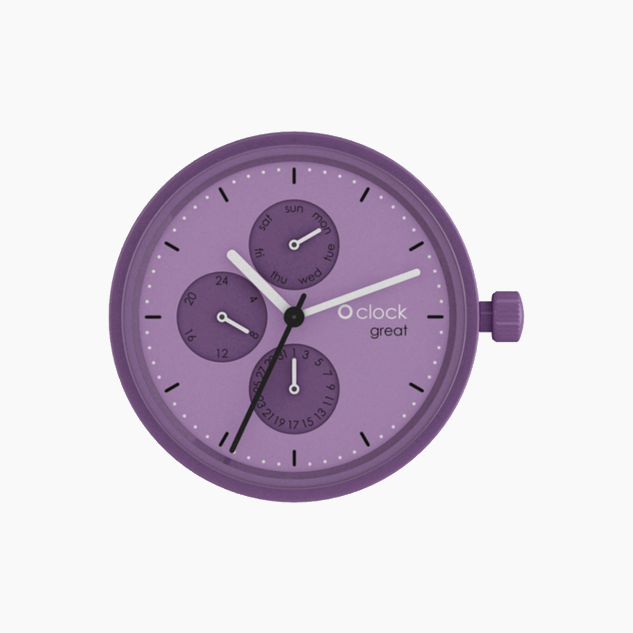 Meccanismo soleil viola datario O clock great