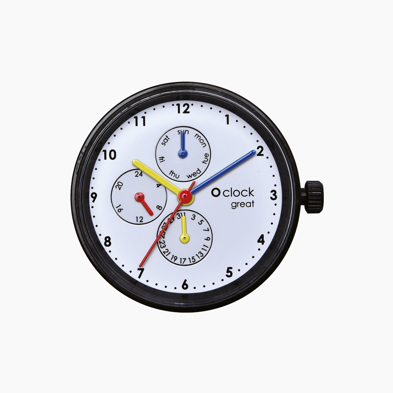 Meccanismo NYC times square bianco O clock great