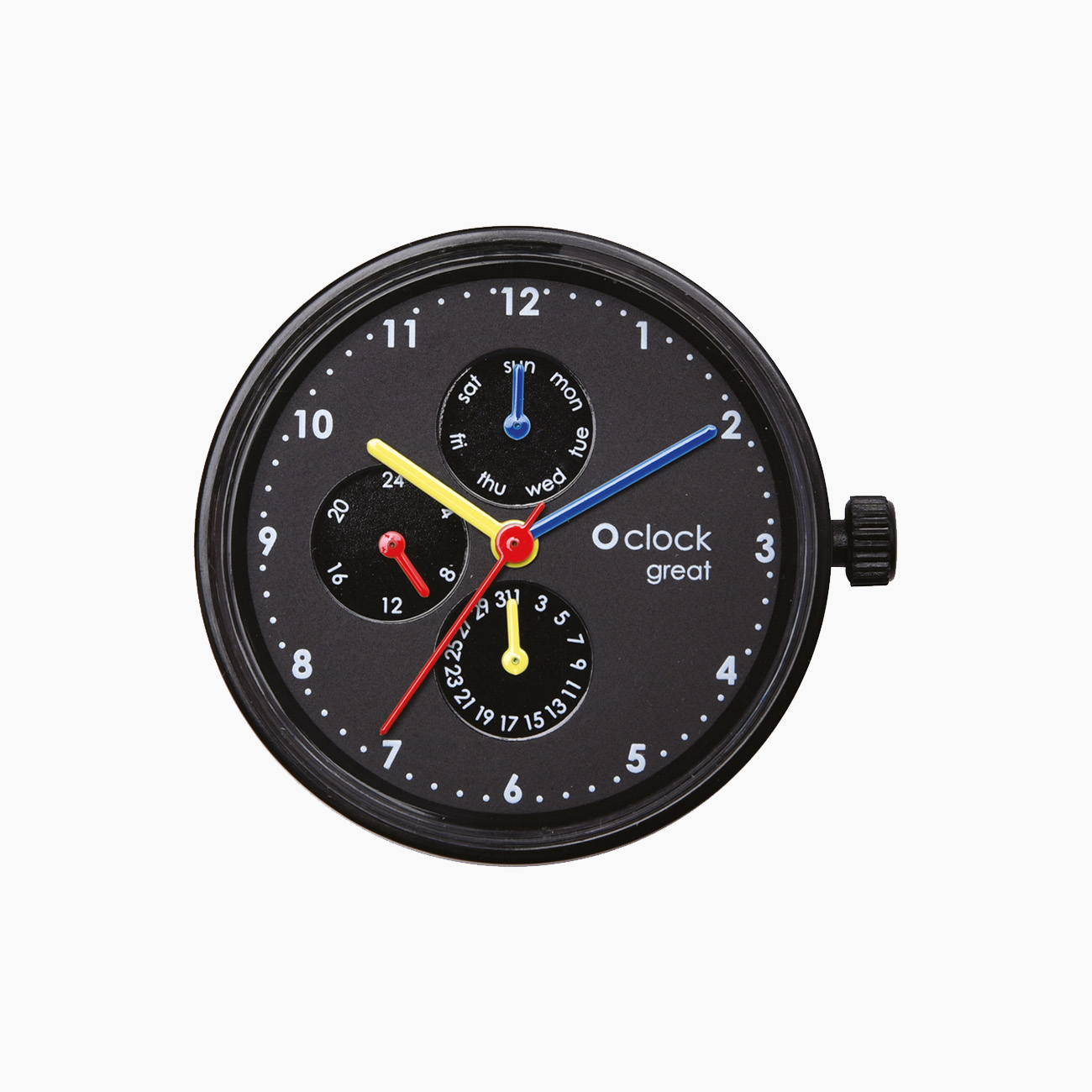 Meccanismo NYC times square nero O clock great